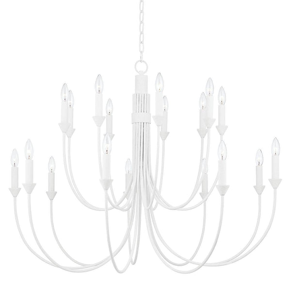 Lighting - Chandelier Cate 18 Light Chandelier // Gesso White 
