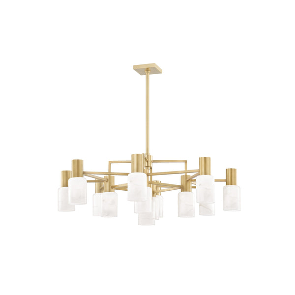 Lighting - Chandelier Centerport 12 Light Chandelier // Aged Brass 