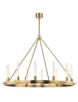 Lighting - Chandelier Chambers 12 Light Pendant // Aged Brass 