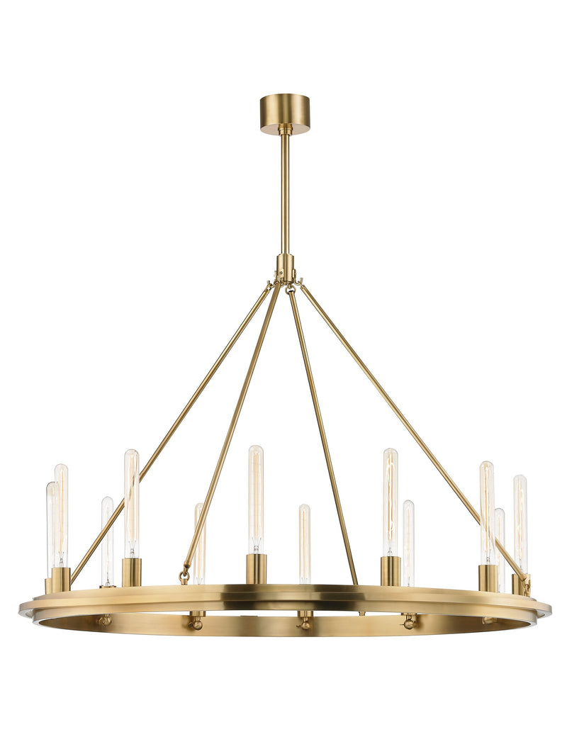 Lighting - Chandelier Chambers 12 Light Pendant // Aged Brass 