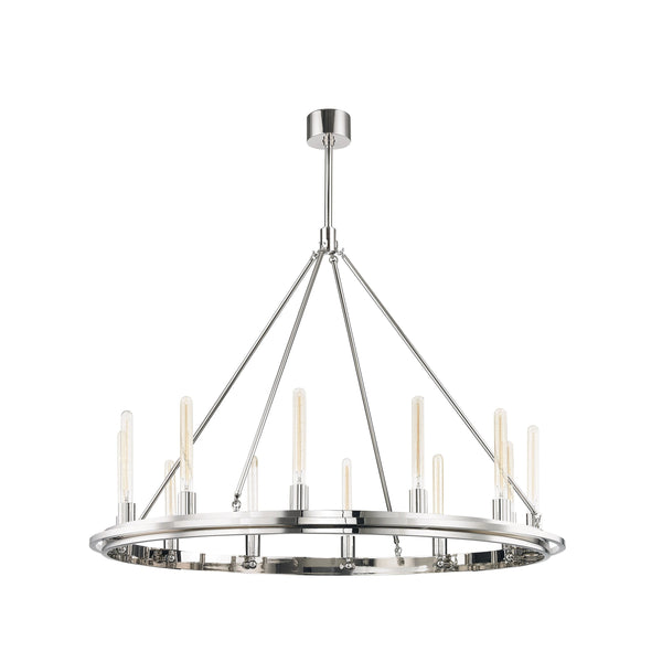 Lighting - Chandelier Chambers 12 Light Pendant // Polished Nickel 