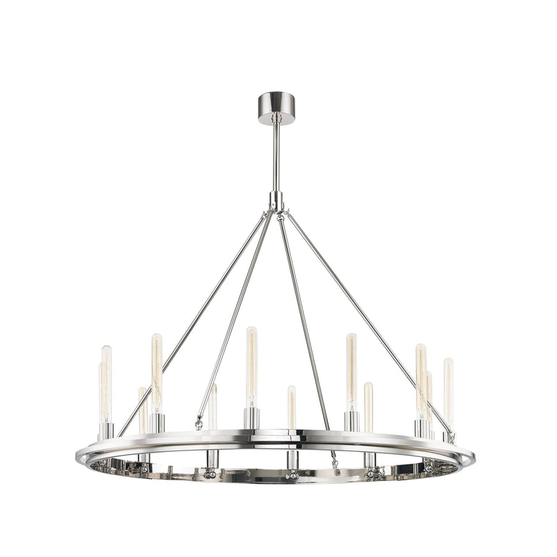 Lighting - Chandelier Chambers 12 Light Pendant // Polished Nickel 