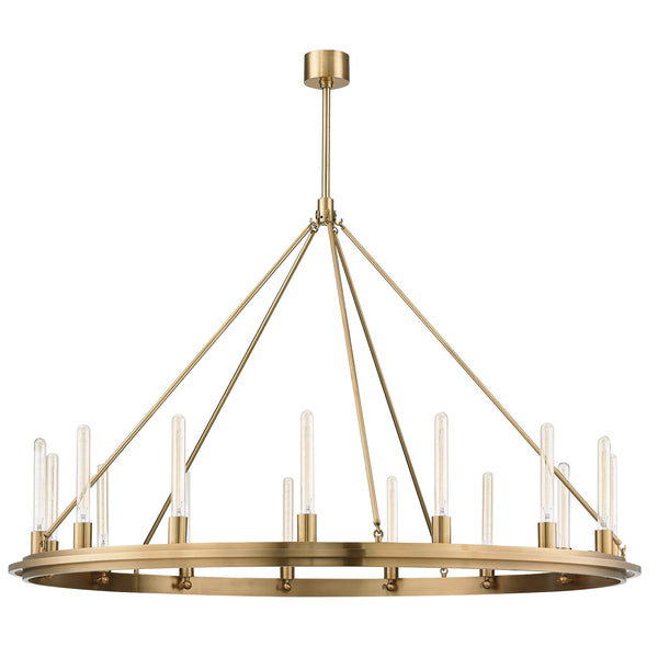 Lighting - Chandelier Chambers 15 Light Pendant // Aged Brass 