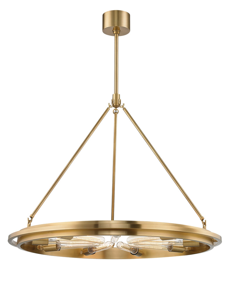 Lighting - Chandelier Chambers 9 Light Pendant // Aged Brass 