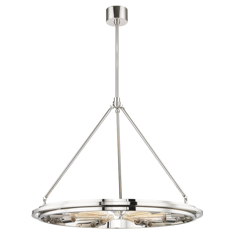 Lighting - Chandelier Chambers 9 Light Pendant // Polished Nickel 