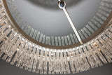 Lighting - Chandelier Chime 12 Light Pendant // Silver Leaf Polished Stainless 