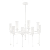 Lighting - Chandelier Chisel 8 Light Chandelier // White Plaster 