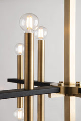 Lighting - Chandelier Colette 16 Light Chandelier // Aged Brass & Black 