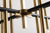 Lighting - Chandelier Colette 16 Light Chandelier // Aged Brass & Black 