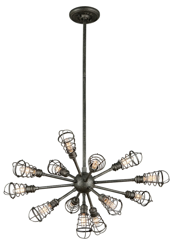 Lighting - Chandelier Conduit 13 Light Chandelier Large // Old Silver 