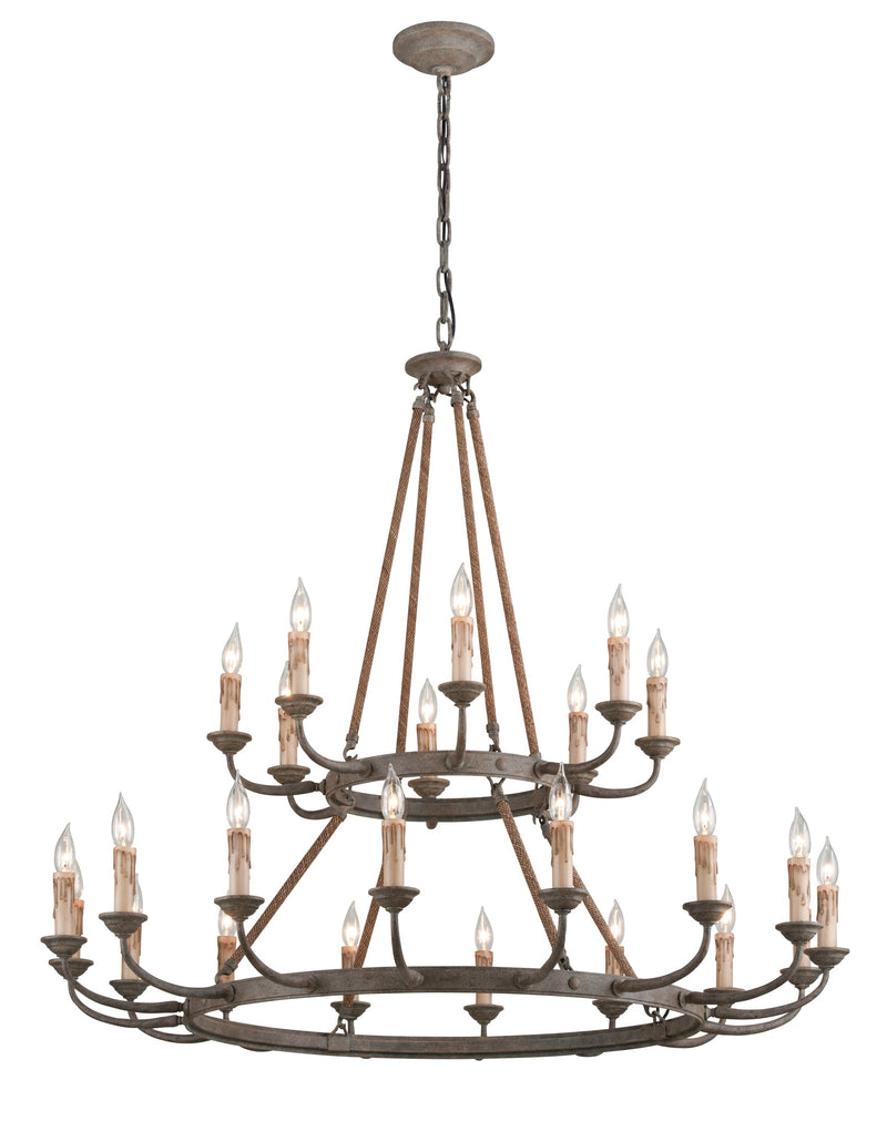 Lighting - Chandelier Cyrano 24 Light Chandelier // Earthen Bronze 