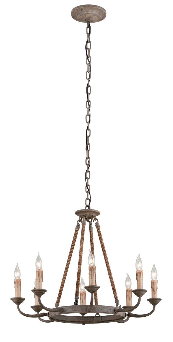 Lighting - Chandelier Cyrano 8 Light Chandelier // Earthen Bronze 