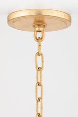 Lighting - Chandelier Danes 8 Light Chandelier // Vintage Gold Leaf 