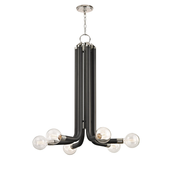 Lighting - Chandelier Desmond 6 Light Chandelier // Polished Nickel 