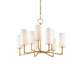 Lighting - Chandelier Dillon 9 Light Chandelier // Aged Brass 