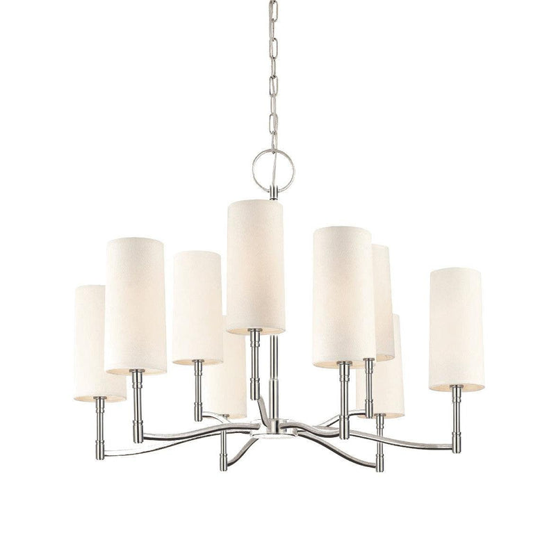 Lighting - Chandelier Dillon 9 Light Chandelier // Polished Nickel 