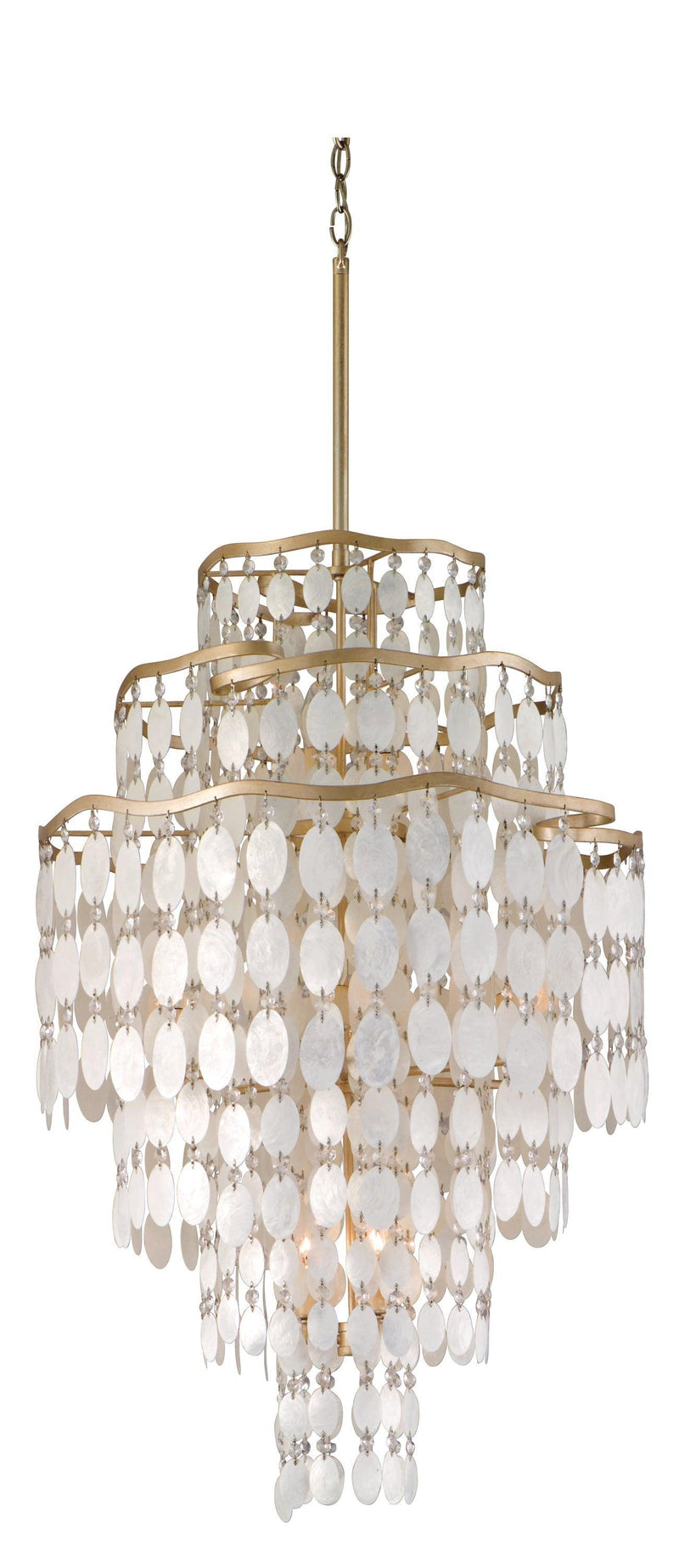 Lighting - Chandelier Dolce 12 Light Pendant // Champagne Leaf // Large 