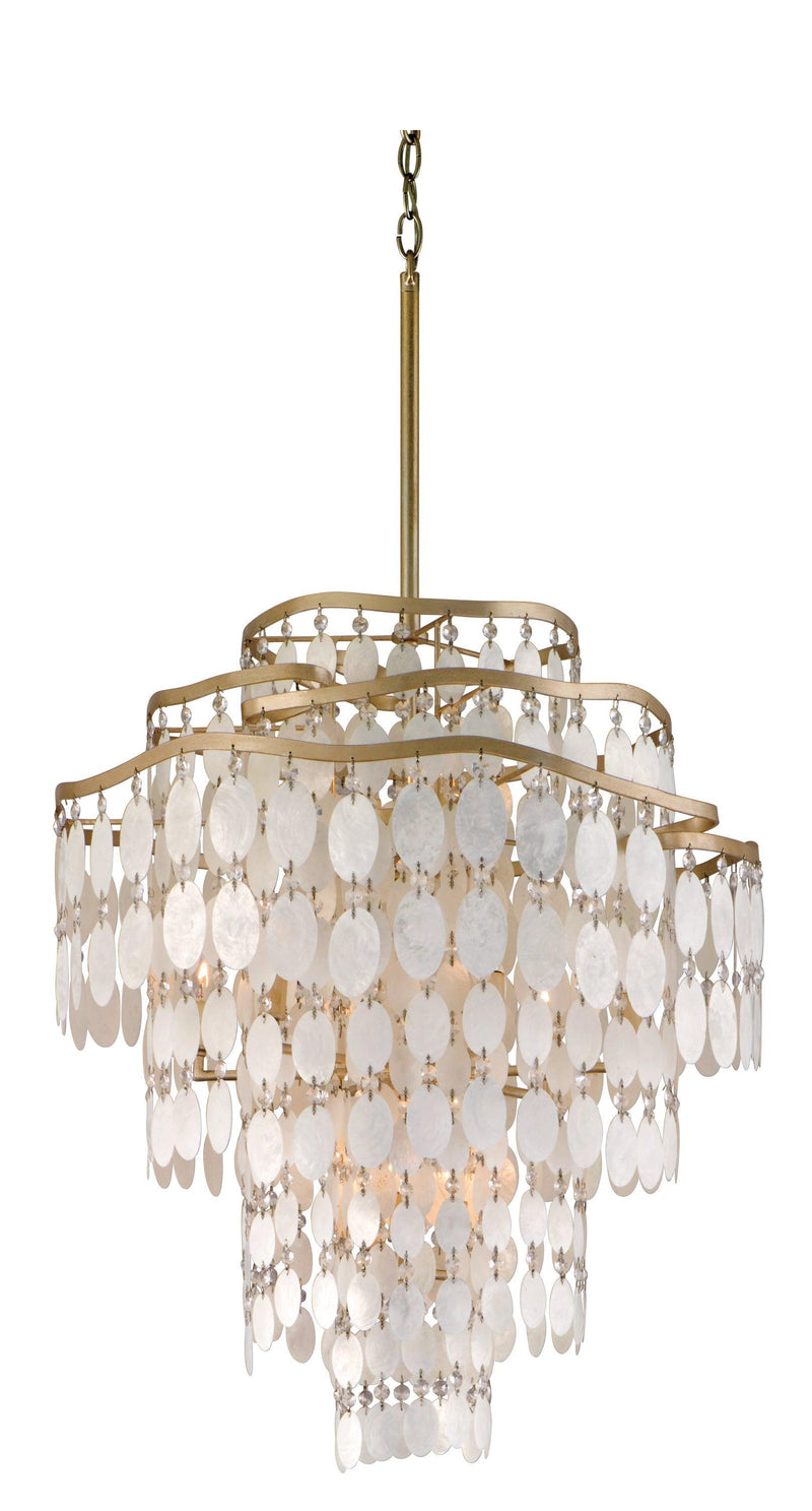 Lighting - Chandelier Dolce 12 Light Pendant // Champagne Leaf // Small 