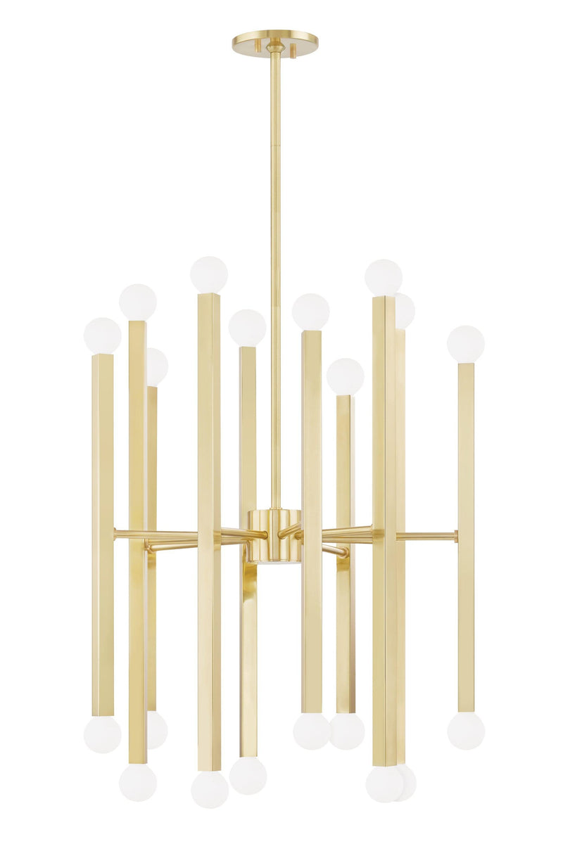 Lighting - Chandelier Dona 20 Light Chandelier // Aged Brass 