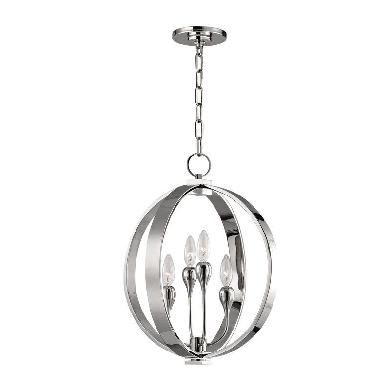 Lighting - Chandelier Dresden 4 Light Chandelier // Polished Nickel 