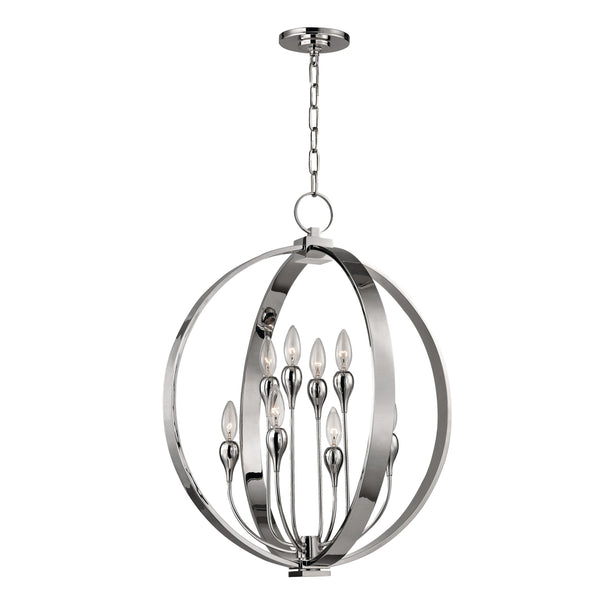 Lighting - Chandelier Dresden 8 Light Chandelier // Polished Nickel 