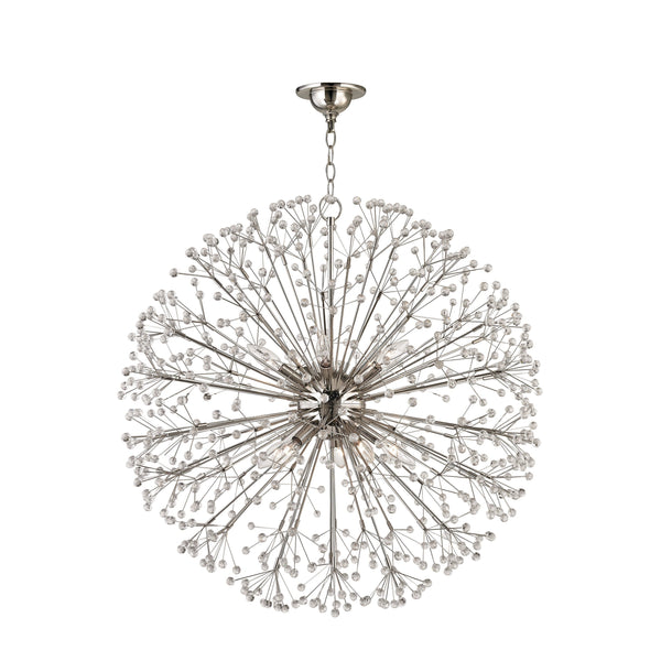 Lighting - Chandelier Dunkirk 10 Light Chandelier // Polished Nickel 