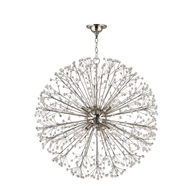 Lighting - Chandelier Dunkirk 10 Light Chandelier // Polished Nickel 