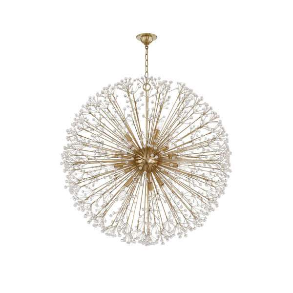 Lighting - Chandelier Dunkirk 16 Light Chandelier // Aged Brass 