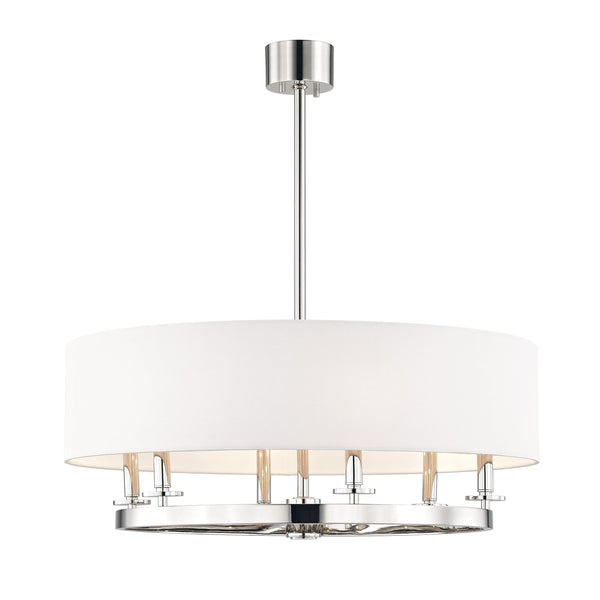 Lighting - Chandelier Durham 6 Light Pendant // Polished Nickel 