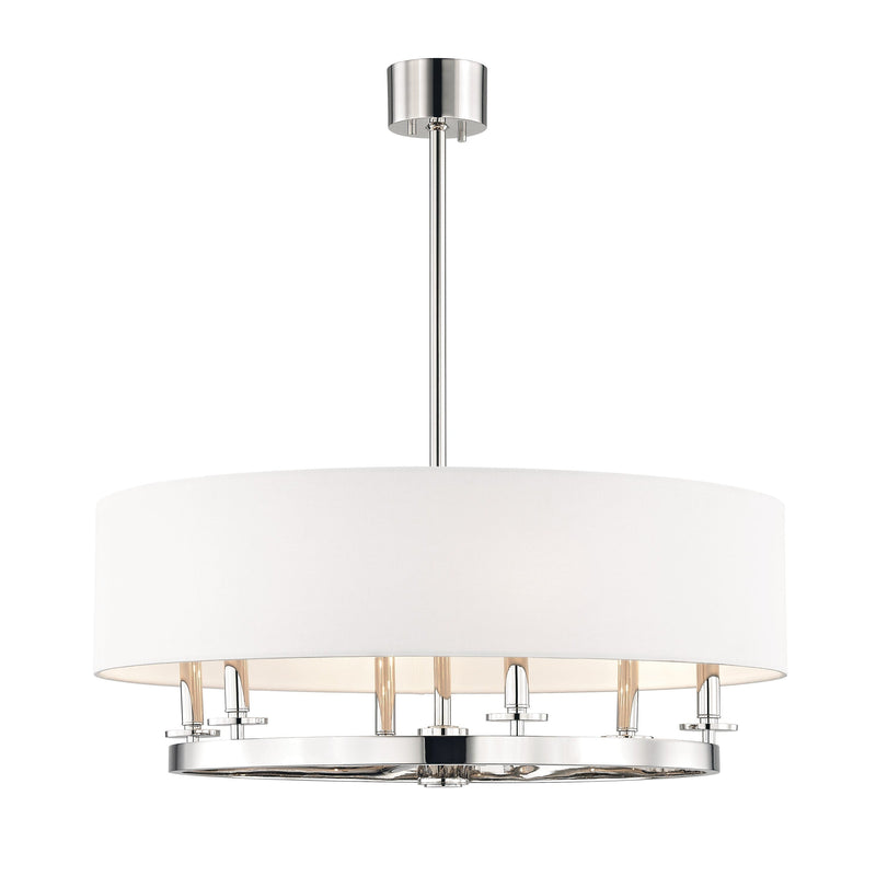 Lighting - Chandelier Durham 6 Light Pendant // Polished Nickel 