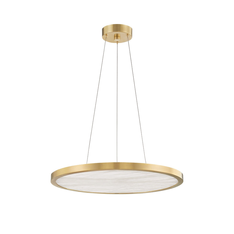 Lighting - Chandelier Eastport 24" Led Chandelier // Aged Brass 