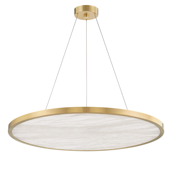 Lighting - Chandelier Eastport 36" Led Chandelier // Aged Brass 