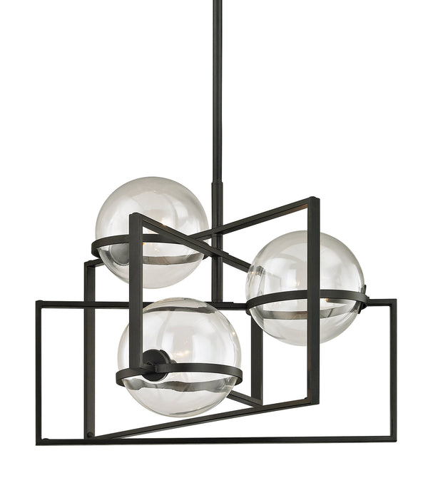 Lighting - Chandelier Elliot 3 Light Pendant // Textured Black 