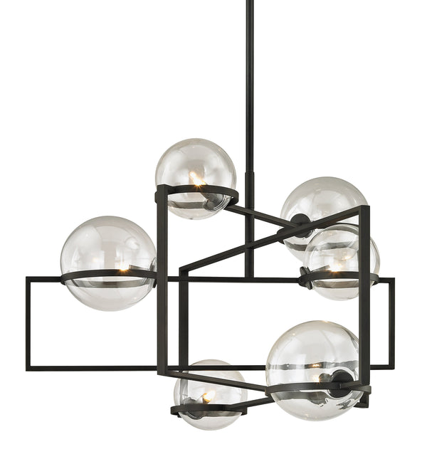 Lighting - Chandelier Elliot 6 Light Pendant // Textured Black 