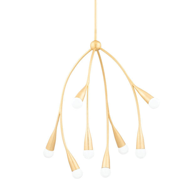 Lighting - Chandelier Elsa 8 Light Chandelier // Gold Leaf 