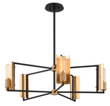 Lighting - Chandelier Emerson 5 Light Chandelier // Carbide BLK & Brushed Brass 