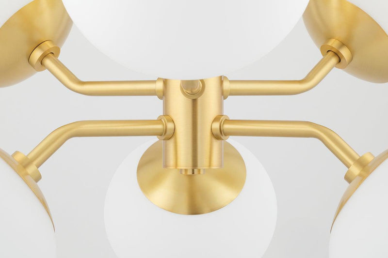 Lighting - Chandelier Estee 6 Light Chandelier // Aged Brass 