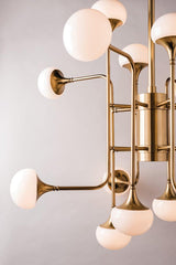 Lighting - Chandelier Fleming 16 Light Chandelier // Aged Brass 