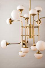 Lighting - Chandelier Fleming 16 Light Chandelier // Aged Brass 