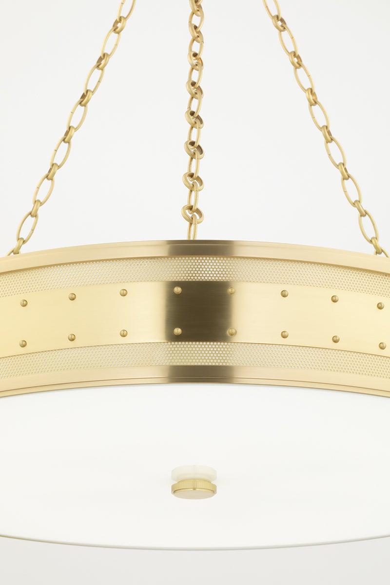 Lighting - Chandelier Gaines 6 Light Chandelier // Aged Brass 