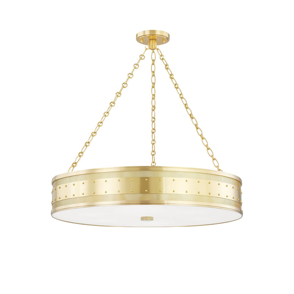 Lighting - Chandelier Gaines 6 Light Chandelier // Aged Brass 