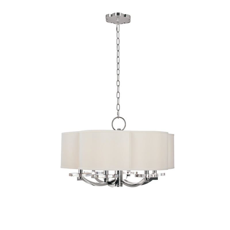 Lighting - Chandelier Garrison 6 Light Chandelier // Polished Nickel 