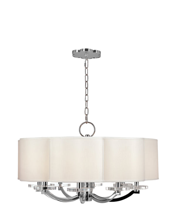 Lighting - Chandelier Garrison 8 Light Chandelier // Polished Nickel 