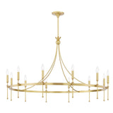 Lighting - Chandelier Gates 12 Light Chandelier // Aged Brass 