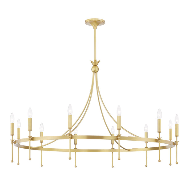 Lighting - Chandelier Gates 12 Light Chandelier // Aged Brass 