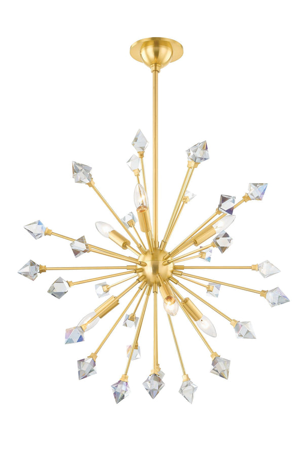 Lighting - Chandelier Genesis 6 Light Chandelier // Aged Brass 