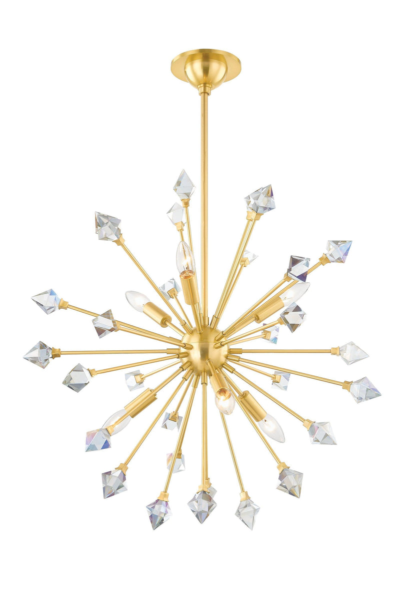 Lighting - Chandelier Genesis 6 Light Chandelier // Aged Brass 