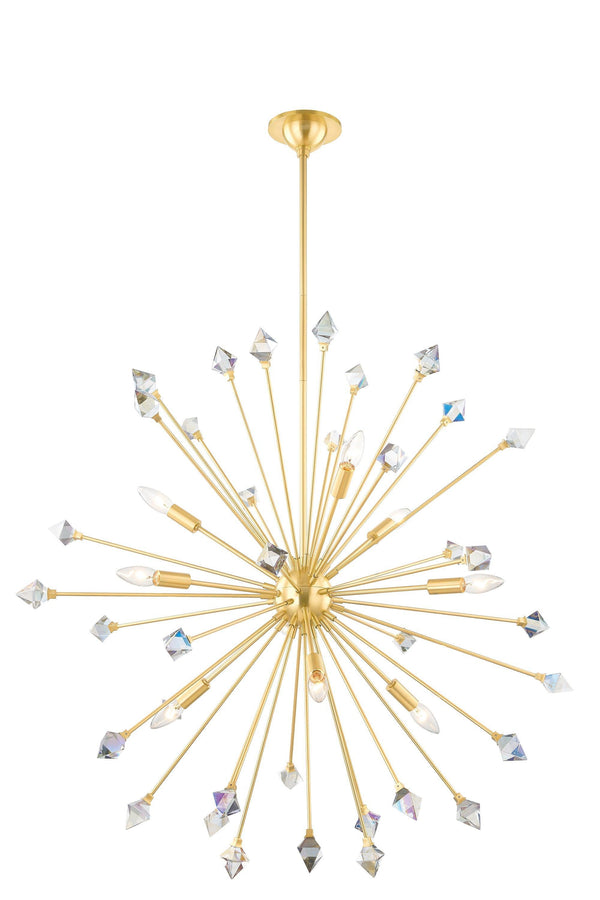 Lighting - Chandelier Genesis 9 Light Chandelier // Aged Brass 