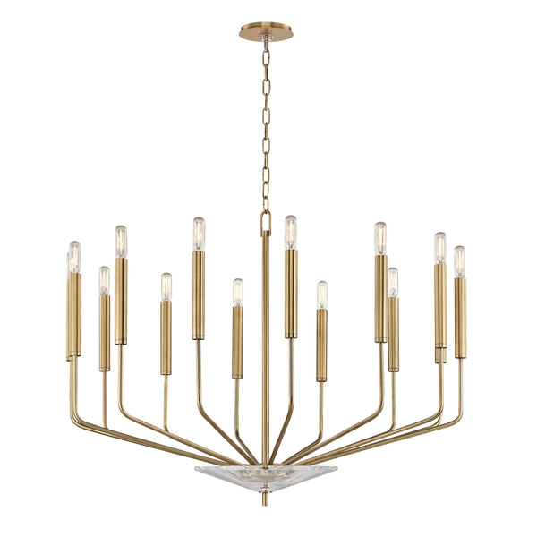 Lighting - Chandelier Gideon 14 Light Chandelier // Aged Brass 