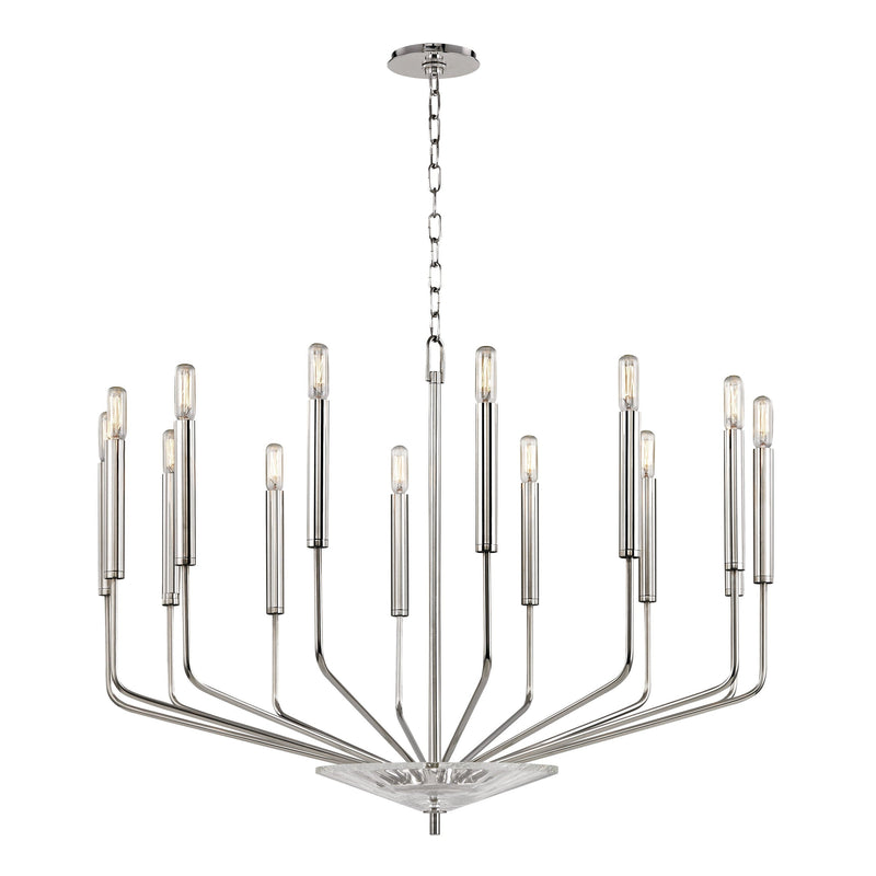 Lighting - Chandelier Gideon 14 Light Chandelier // Polished Nickel 